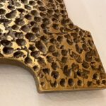 Exquisite Brutal Hammered Bronze Wall Mirror