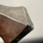 Pair of Ostrich Egg Mounted Silver Plate Candlesticks, Style of Anthony Redmile