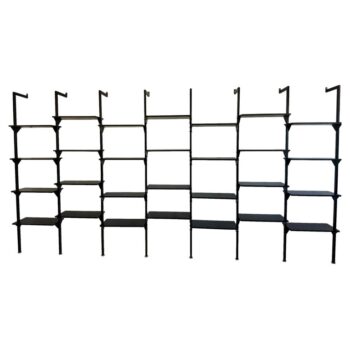 Extra-Large Architectural Italian Wall-Mounted Shelving System