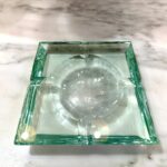 Midcentury Crystal Glass Ashtray/ Vide-Poche by Fontana Arte
