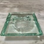 Midcentury Crystal Glass Ashtray/ Vide-Poche by Fontana Arte