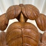 Extraordinary Rhubarb Leaf Sculpture Lamp by Bartolozzi & Maioli