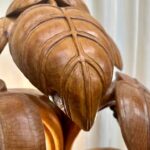 Extraordinary Rhubarb Leaf Sculpture Lamp by Bartolozzi & Maioli