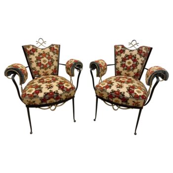 Vintage Suite of French Armchairs and Coffee