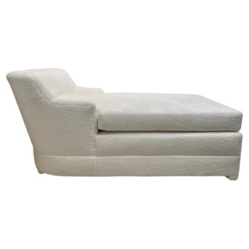 Luxurious Bouclé Covered Chaise Longue