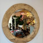 Rustic Oversized Wood Framed Mirror