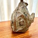 French Earthenware Fish Table Lamp