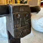 Massive Pair of Wrought Iron 18th Century Fire Dogs/ Andirons