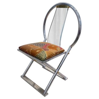 Karl Springer, Chinese Curved Back Chair, USA, c. 1980s