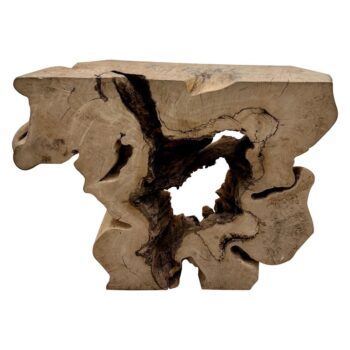 Rustic Tree Trunk Organic Wood Console Table