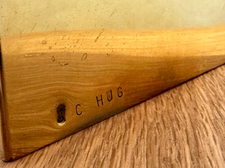 Pair of Jean-Claude Hug Mounted Brass Sculptures - SIGNED