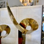 Pair of Jean-Claude Hug Mounted Brass Sculptures - SIGNED