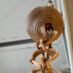 1950's Rope Chandelier by French Designers Adrien Audoux and Frida Minet