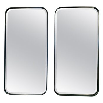 Custom Made Modern Forest Green Metal Mirror (TWO Available)