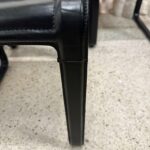 Tito Agnoli "Sistina" Leather Strap Set of Six (6) Chairs for Matteo Grassi