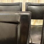 Tito Agnoli "Sistina" Leather Strap Set of Six (6) Chairs for Matteo Grassi