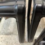 Tito Agnoli "Sistina" Leather Strap Set of Six (6) Chairs for Matteo Grassi