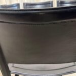 Tito Agnoli "Sistina" Leather Strap Set of Six (6) Chairs for Matteo Grassi