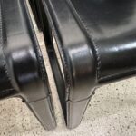 Tito Agnoli "Sistina" Leather Strap Set of Six (6) Chairs for Matteo Grassi