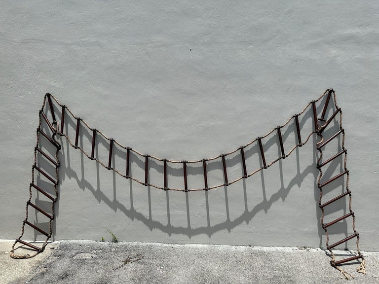 18th C. "Pirates" Ladder, Wall Sculpture/ Novelty Item