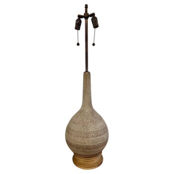 Vintage Gourd Shaped Ceramic Lamp in Matte Finish Table Lamp