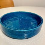 Aldo Londi Bitossi Rimini Blu Ceramic Round Bowl