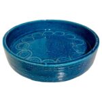 Aldo Londi Bitossi Rimini Blu Ceramic Round Bowl