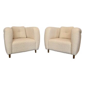 Pair of French Armchairs after an Original Danish Design