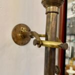 19th C. Portuguese Nautical Brass Gimbal Mounted Barometer