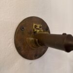 19th C. Portuguese Nautical Brass Gimbal Mounted Barometer