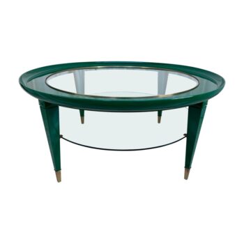 1950's Italian Round Two-Tiered Cocktail Table
