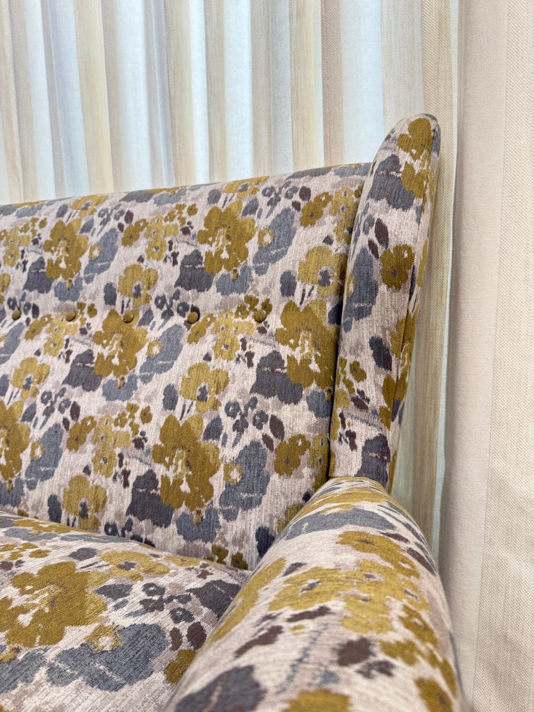 Important & Stylish Vintage Italian Wingback Settee/ Sofa