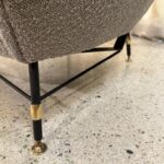 Pair of Vintage Geometric Style Lounge Chairs, attr. to Augusto Bozzi, 1940s