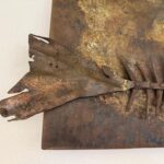 Signed Iron Fish Sculpture by Lachaize
