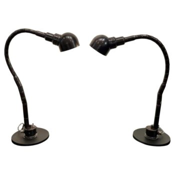 Industrial Mounted Desk Lamps by Brottby Verkstads AB Mölndal, 1930/40's, PAIR
