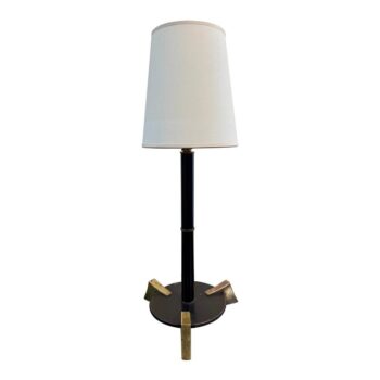 Vintage French Brass & Metal Boudoir Style Table Lamp