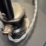 Modern French Brass Two-Stem Candelabra Style Table Lamps