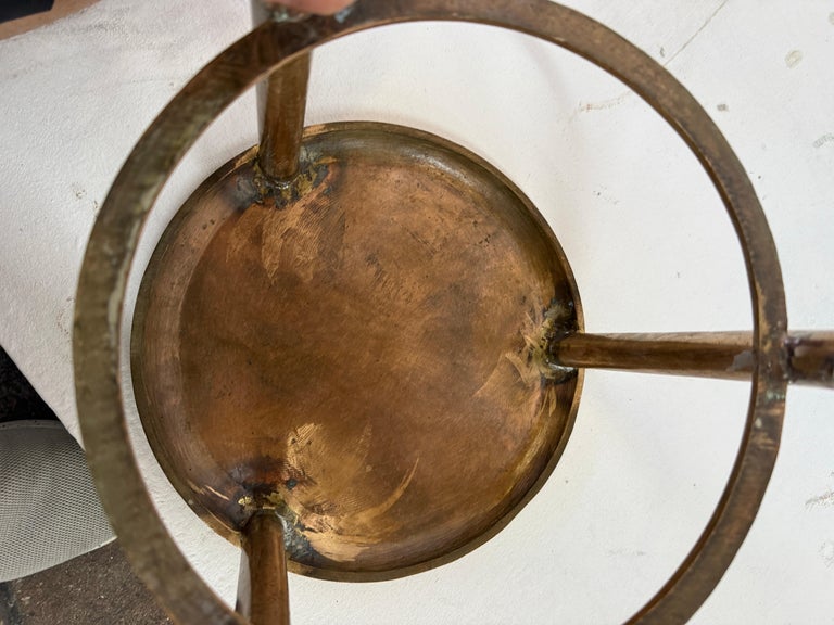 Solid Bronze Vintage Yacht Stools or Side Tables - 4 Available