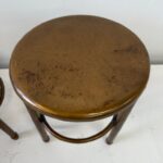 Solid Bronze Vintage Yacht Stools or Side Tables - 4 Available