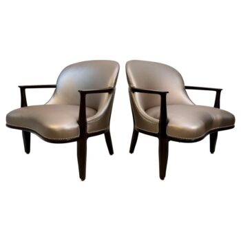 Pair of Vintage Edward Wormley for Dunbar "Janus" Armchairs