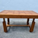 Guillerme et Chambron French Oak Desk/ Low Table