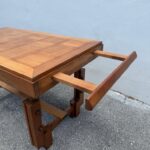 Guillerme et Chambron French Oak Desk/ Low Table