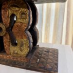 Early 20th C. African Copper, Brass and Metal Clad Chess Table