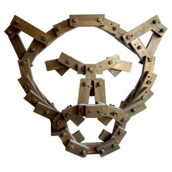 SIGNED Bronze Sculpture by American Artist Larry Mohr "UCONN Husky"