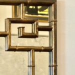 Faux Bamboo & Greek Key Regency Mirror
