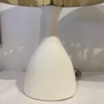 Concrete Bottle Style Contoured Table Lamps, Pair