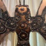 Extra-Large Brutal Style Agate Stone Butterfly Wall Sculpture & Light