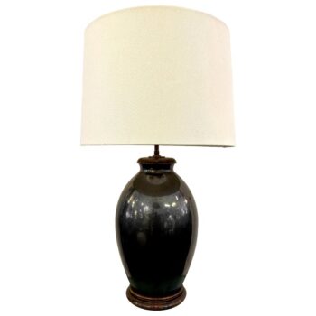 Vintage Graphite Ceramic Table Lamp
