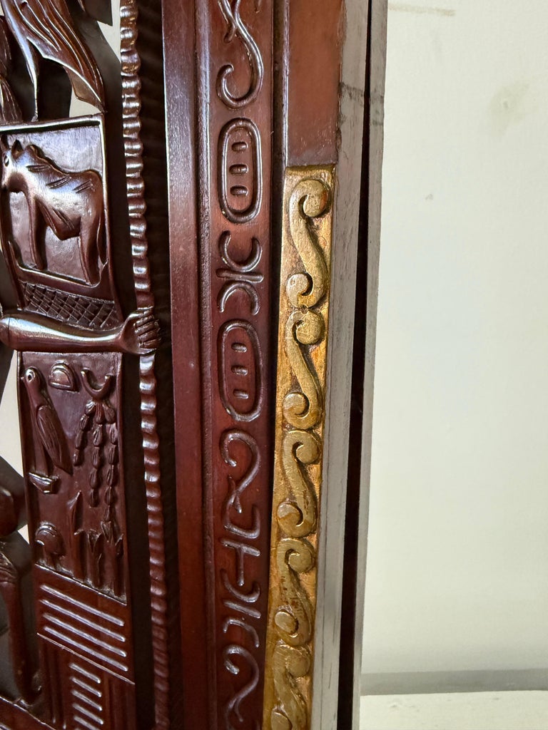 Vintage Egyptian Revival Chairs Inspired by Tutankhamun's Tomb Chair - PAIR