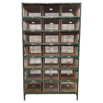 Vintage Aquatic Center/ Swim Club Mesh Cage Lockers (Two Available)